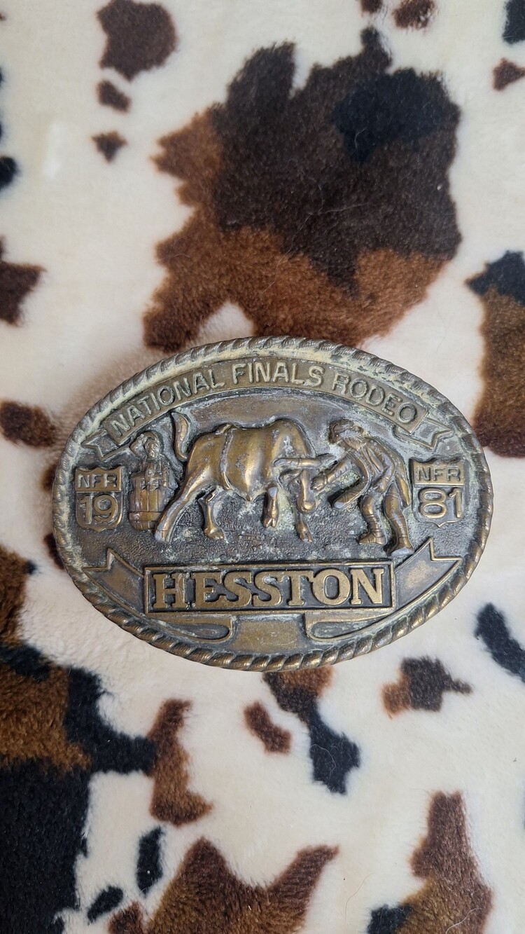 Hesston National Finals Rodeo NFR 81 Western Belt Buckle